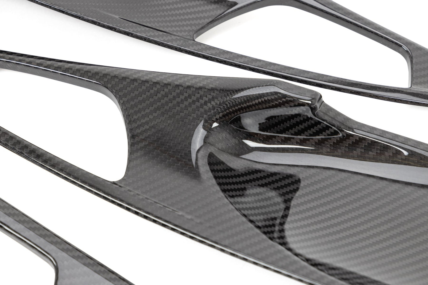 OLM LE Carbon Fiber Interior Door Handle Trim Covers (Full Set) - 2016 - 21 Honda Civic / 2017-21 Honda Civic Type R - VTEC SLAYER