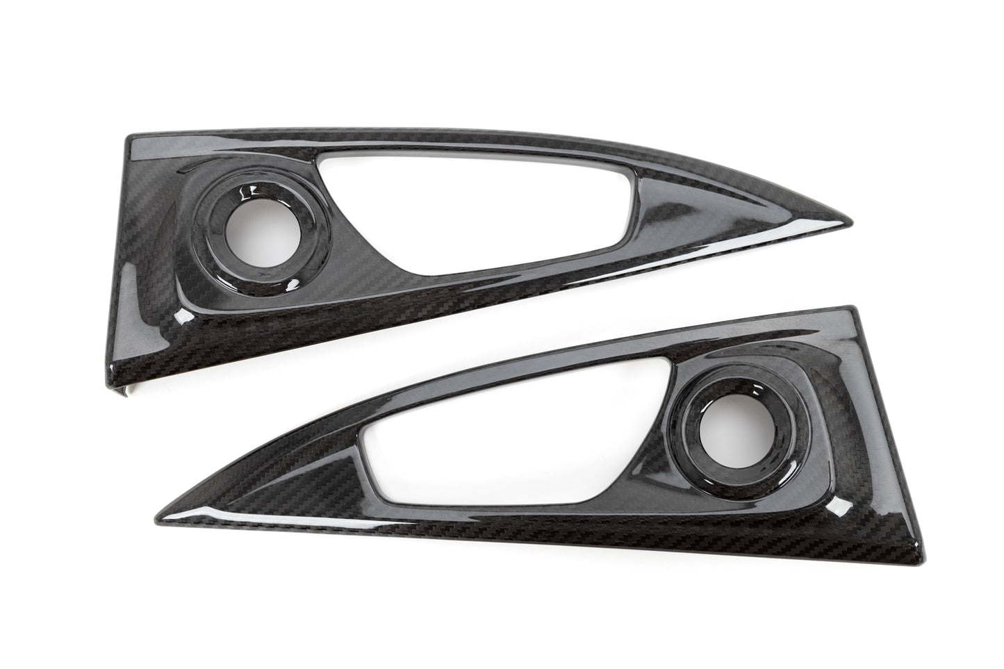 OLM LE Carbon Fiber Interior Door Handle Trim Covers (Full Set) - 2016 - 21 Honda Civic / 2017-21 Honda Civic Type R - VTEC SLAYER