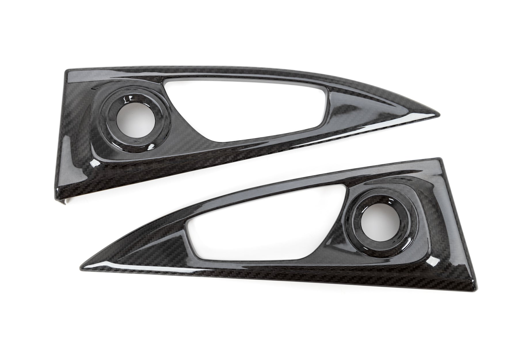 OLM LE Carbon Fiber Interior Door Handle Trim Covers (Full Set) - 2016 - 21 Honda Civic / 2017-21 Honda Civic Type R - VTEC SLAYER