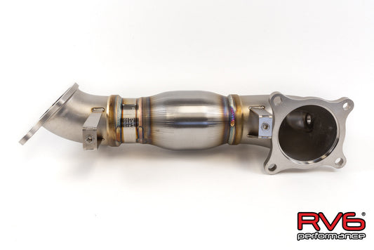 RV6 High Temp Catted Downpipe for 2017+ Civic Type R [FK8/FL5/DE5] 2.0T