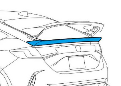Vtec Rear Wing HKS Rear Duck Tail Spoiler for 2023+ Honda Civic Type R FL5