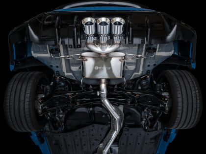 Escape AWE Tuning para Honda Civic Type R FL5 Touring Edition 2023 con triple punta plateada cromada