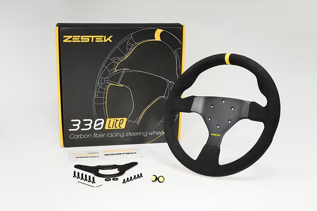 Volante de carreras Zestek Honda FL5 Civic Type-R con cubo OEM y adaptador