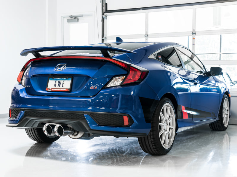 AWE exhaust installed on 2020 Honda Civic Si coupe