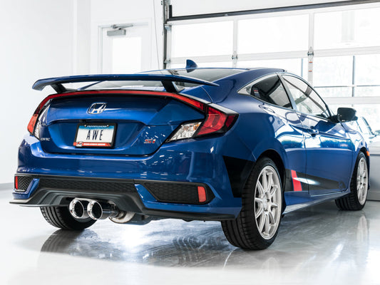 AWE exhaust installed on 2020 Honda Civic Si coupe