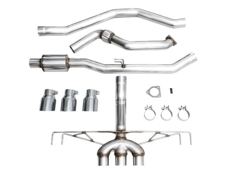 AWE Tuning 2023 Honda Civic Type R FL5 Track Edition Exhaust w/ Triple Chrome Silver Tips - VTEC SLAYER