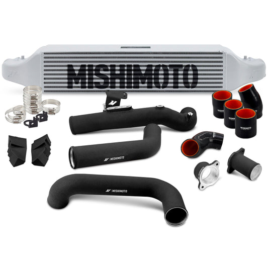 Kit de intercooler Mishimoto para Honda Civic 1.5T 2022+ - Intercooler plateado - Tuberías negras