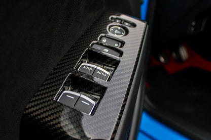 Cubiertas de fibra de carbono para interruptores de ventana (juego de 4) - Honda Civic Type R FL5 2023+