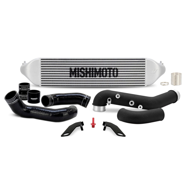 Kit de intercooler Mishimoto para Honda Civic Type-R 2023+ con tuberías - Intercooler plateado/Tuberías negras