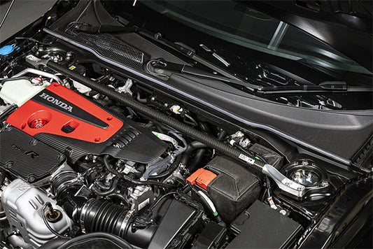 HKS Carbon Fiber Front Strut Brace - 2023+ Honda Civic Type R FL5 / 2024+ Integra Type S DE5 2.0T