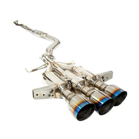 Escape completo Invidia 2017 para Honda Civic Type-R Gemini/R400 de 76 mm con tubo delantero y puntas de titanio
