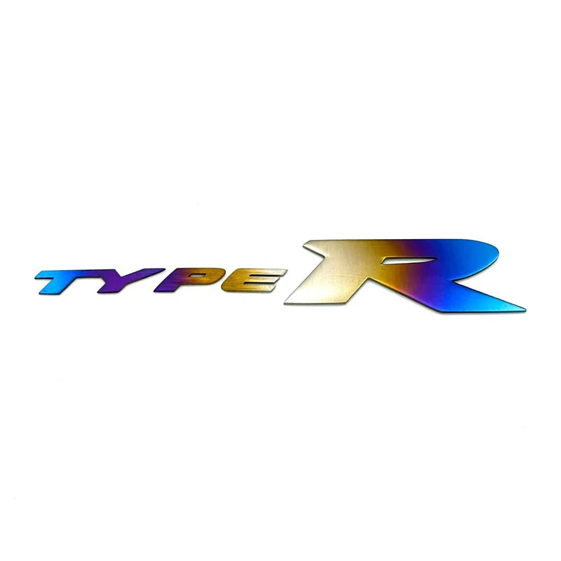 Titanium "Type-R" Badge – Fits 2017–2025 Honda Civic Type R FK8 FL5 - VTEC SLAYER