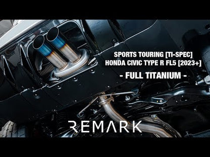 Escape Catback de titanio Remark Sports Touring con tubo frontal SUS304 para Honda Civic Type-R (FL5) 2023+