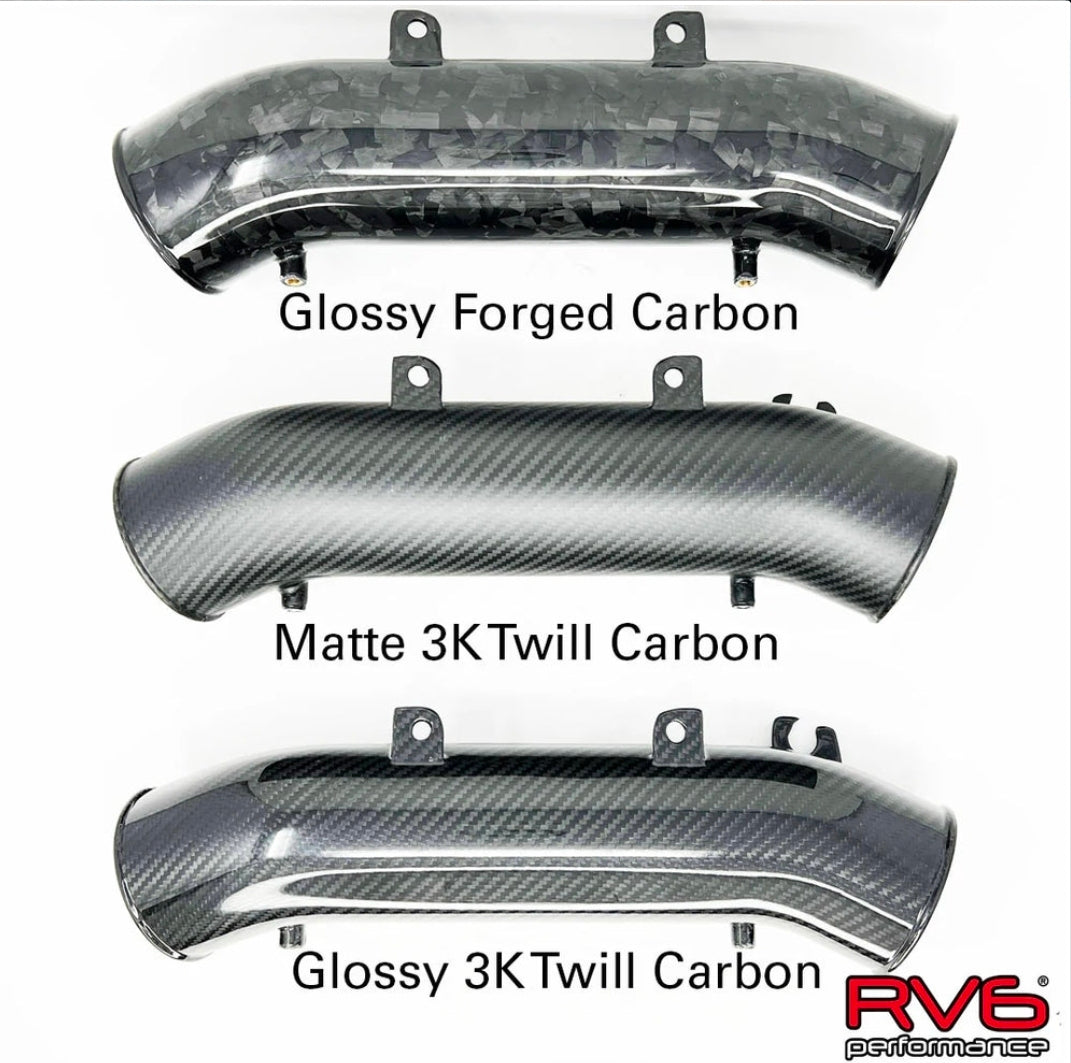 RV6 Performance R660AS Antisurge / T51R RED Ball Bearing Turbo Kit for FK8 - Matte Carbon Fiber