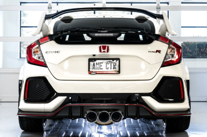 AWE Tuning 2017+ Honda Civic Type R Touring Edition Exhaust w/Front & Mid Pipes - Chrome Silver Tips - VTEC SLAYER