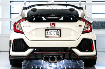 AWE Tuning 2017+ Honda Civic Type R Touring Edition Exhaust w/Front & Mid Pipes - Chrome Silver Tips - VTEC SLAYER
