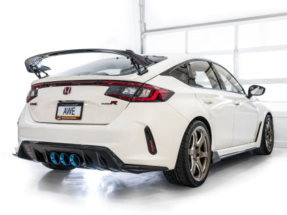 AWE 23-26 Honda Civic Type R Track Edition Triple Vapor Blue Exhaust