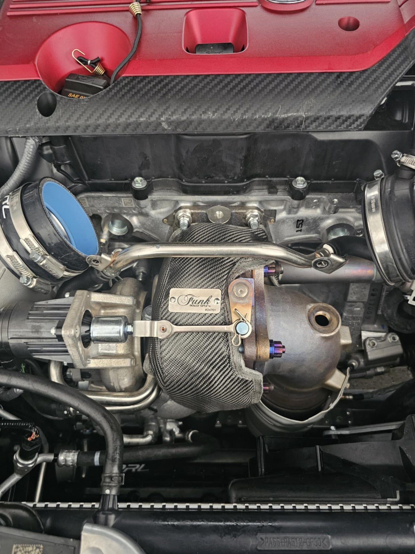Funk Motorsport Turbo Blanket for 2017+ Honda Civic Type R FK8 FL5 / 2024+ Acura Integra S DE5 - VTEC SLAYER
