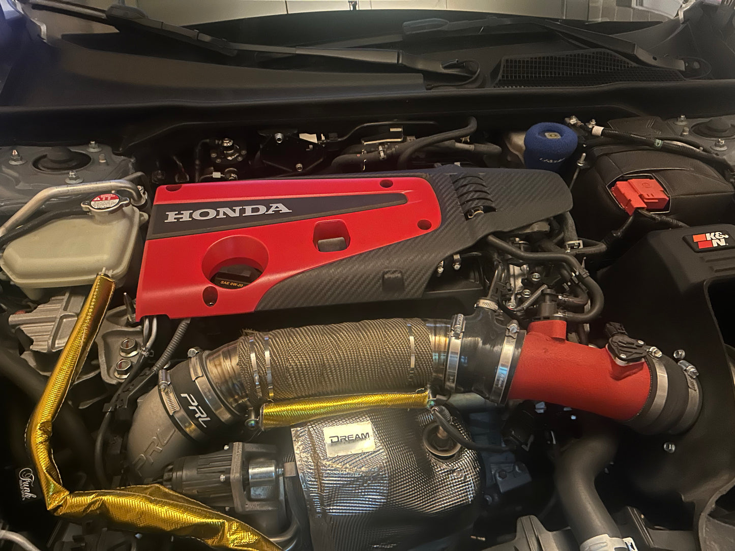 OEM Style Hard Lagged Turbo Heat Shield for 2017+ Honda Civic Type R FK8 FL5 / 2024+ Integra Type S DE5 2.0T