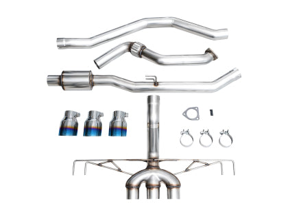 AWE 23-26 Honda Civic Type R Track Edition Triple Vapor Blue Exhaust