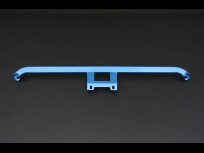 Cusco rear power brace (CUS3C4492RM) for 2017+ Honda Civic FK8 and FL5 in anodized blue color.