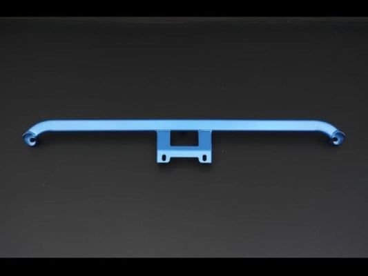 Cusco rear power brace (CUS3C4492RM) for 2017+ Honda Civic FK8 and FL5 in anodized blue color.