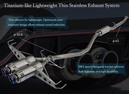 HKS FK8 Hi-Power Spec L2 Cat-Back Exhaust for Civic Type R 2017+